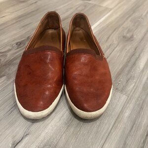 Frye Women's Leather Flats Size 7 color: burgundy